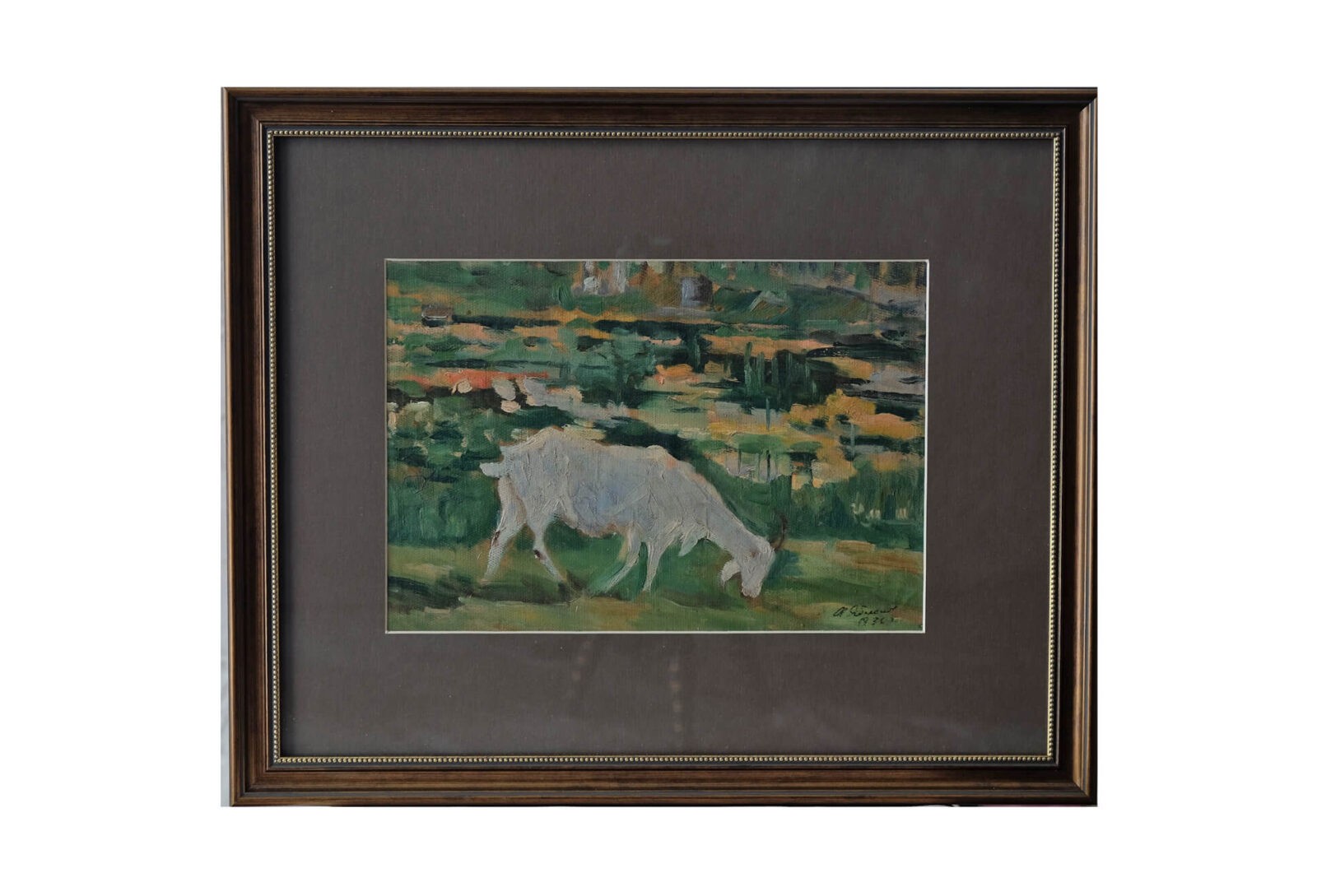 Картина «Пасущаяся коза» - художник Александр Яблоков