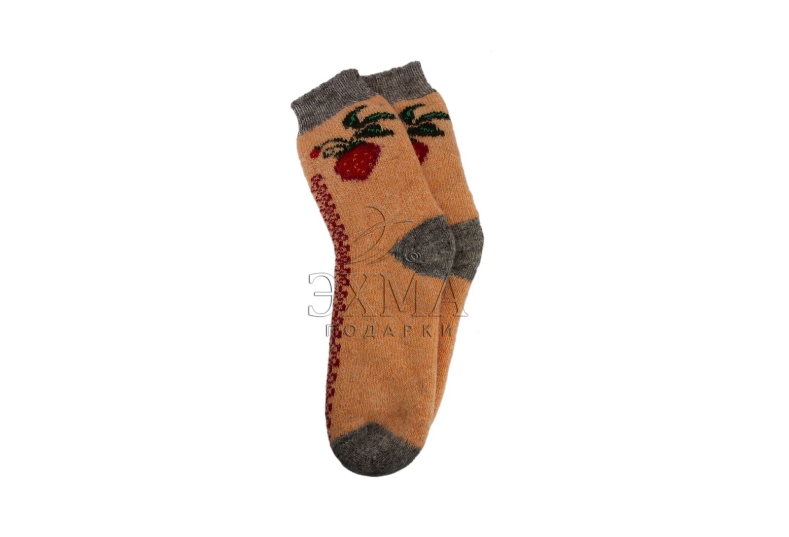 Шерстяные носочки- Клубника 3 вида