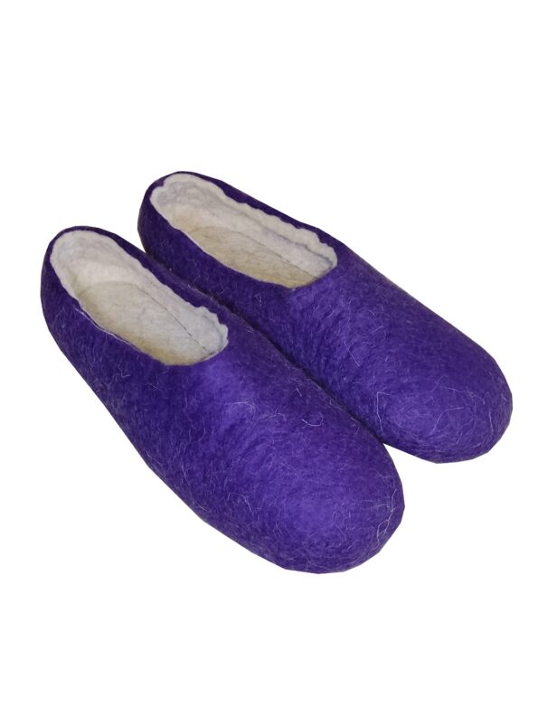 войлочные тапочки мужские фиолетовые